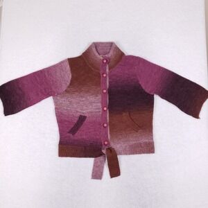 Art and Soul Petite Ombre Button Cardigan PXL Purple